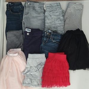 Lot of girls bottoms